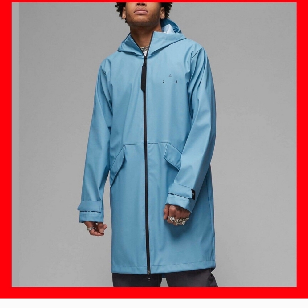 Jordan 23 engineered long trench jacket